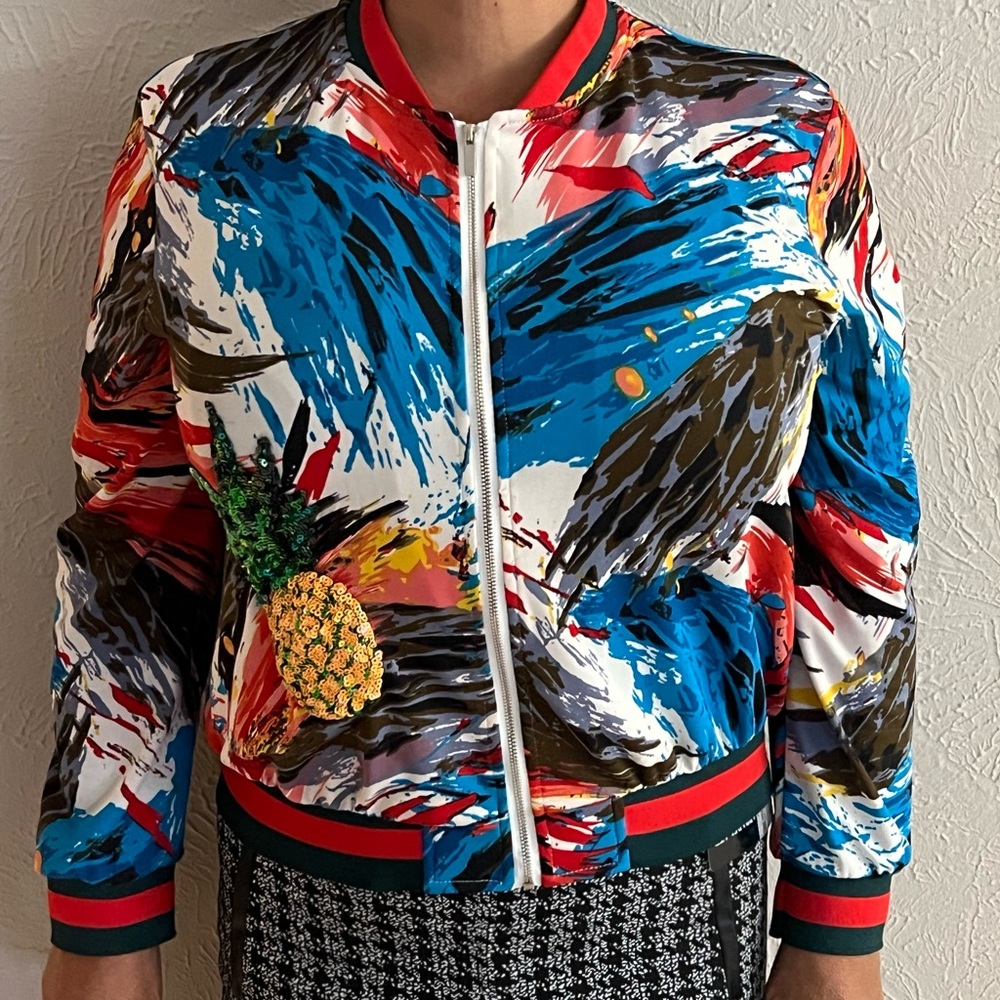 Mango multicolored fashion jacket size L